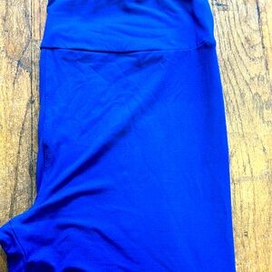 LulaRoe TC solid Blue Leggings